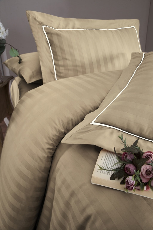 Набір постільної білизни First Choice DELUXE Satin "NOVEL LINE / badem" DLX 26