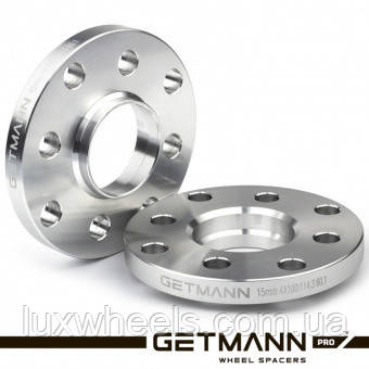 Колісна проставка GETMANN 1 шт. 15мм PCD 4x100/114.3 DIA 60.1 (Лита)