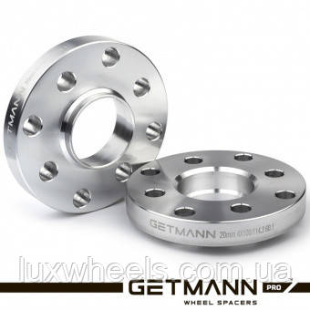 Колісна проставка GETMANN 1 шт. 20мм PCD 4x100/114.3 DIA 60.1 (Лита)