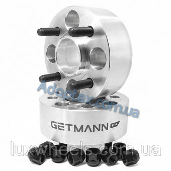 Колісна проставка-адаптер GETMANN 1 шт. 50мм PCD 4x100 DIA 56.1 зі шпильками 12x1.5 для Honda, Mitsubishi, Mini