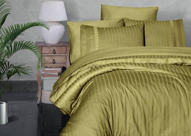 Набір постільної білизни First Choice DELUXE Satin "NEW TREND / z.yesili" DLX 51, фото 1