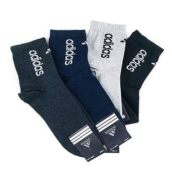 Мужские средние спортивные хлопковые носки Adidas