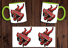 Чашка "Дедпул" / Кружка Deadpool №1 Салатовий