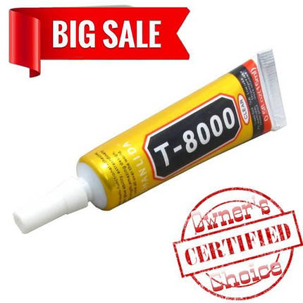Клей силиконовый T-8000, 15ml, в тюбике с дозатором, фото 2
