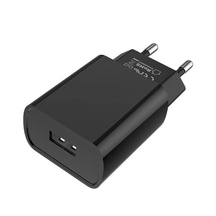 Сетевое зарядное устройство Borofone BA20A 1 USB 2.1A чёрное, фото 2