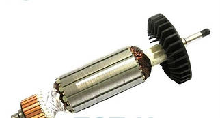 Якір болгарки Makita GA 9556, оригінал 515613-9, 31.5 * 165 різьблення 6мм