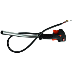 Ручка газу + бруд (килимок широкий) бензокоси в зборі.