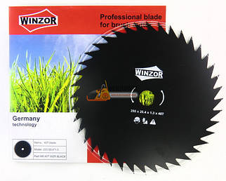 Ніж для бензокоси, кущоріза 255/1,3x40T Winzor (Black)