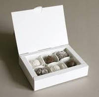 Коробка на 6 конфет, белая