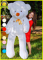 Великий плюшевий ведмедик плюшевий мішка 2 метри, білий м'який ведмедик, подарунок для дівчини, фото 2