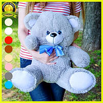 Плюшевий ведмедик плюшевий мішка 65 см сірий, Подарунок для дівчини, дітям, фото 2