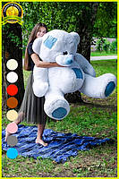 Плюшевий ведмедик М'яка іграшка Потап 180 см Білий, фото 2