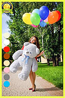 Плюшевий ведмедик плюшевий мішка м'яка іграшка Вєтлі 130 см Сірий, фото 2