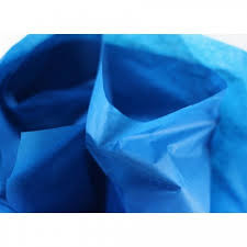 Тіш'ю декоративний папір синій, розмір 50*70 см, фото 1