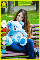 Плюшевий ведмедик М'яка іграшка Потап 50 см Блакитний, фото 2