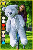 М'яка  іграшка подарунок на 8 березня плюшевий ведмедик Рафаель 140 см Сірий, фото 2