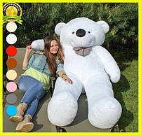 М'яка іграшка плюшевий мішка Нестор 240 см Білий, фото 2