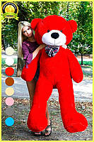 М'яка іграшка подарунок на 8 березня плюшевий ведмедик плюшевий мішка Нестор 200 см Червоний, фото 2