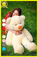 М'яка іграшка подарунок на 8 березня плюшевий ведмедик Рафаель 120 см Персиковий, фото 2