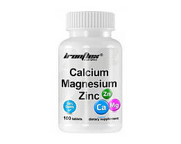 Кальцій Магній Цинк IronFlex Calcium-Magnesium-Zinc 100 tab, фото 5