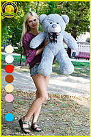 М'яка іграшка подарунок на 8 березня плюшевий ведмедик плюшевий мішка Нестор 100 см Сірий, фото 2