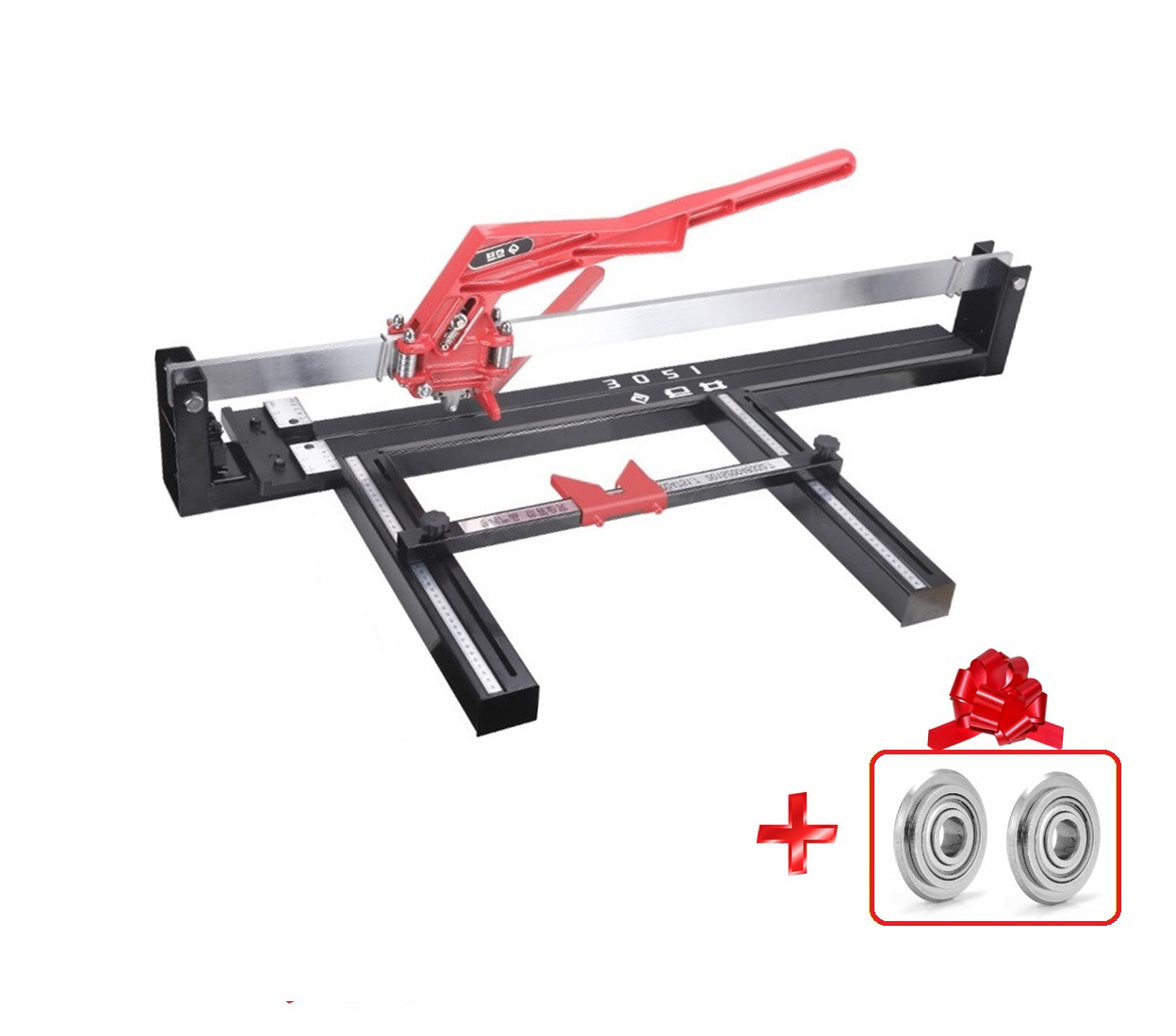 Посилений плиткоріз SHIJING 3051 ProLine 1200мм +різальний ролик SILVER - 2шт!, фото 1