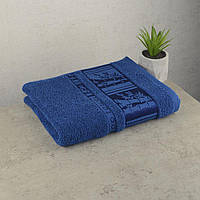 Махровое полотенце для лица GM Textile 50х90см BambooN 450г/м2 (Синий)