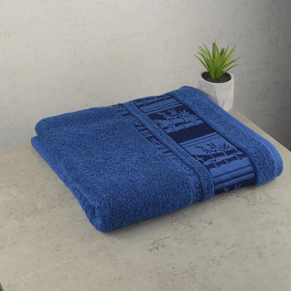 Рушник для сауни махровий GM Textile 70х140см BambooN 450г/м2 (Синій)