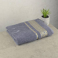 Хлопковое полотенце для лица GM Textile 50х90см Caesar 450г/м2 (Серый)