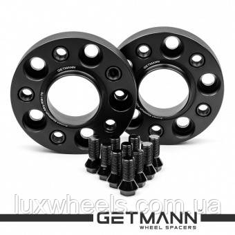 Колісна проставка-адаптер GETMANN 1 шт. 25мм PCD 5x112 DIA 66.6 з футорками 14x1.25 для BMW (X1, i3, i8) Кована