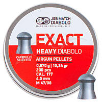 Пули пневм JSB Diabolo Exact Heavy. Кал. 4.52 мм. 0.67 р. 200 шт.
