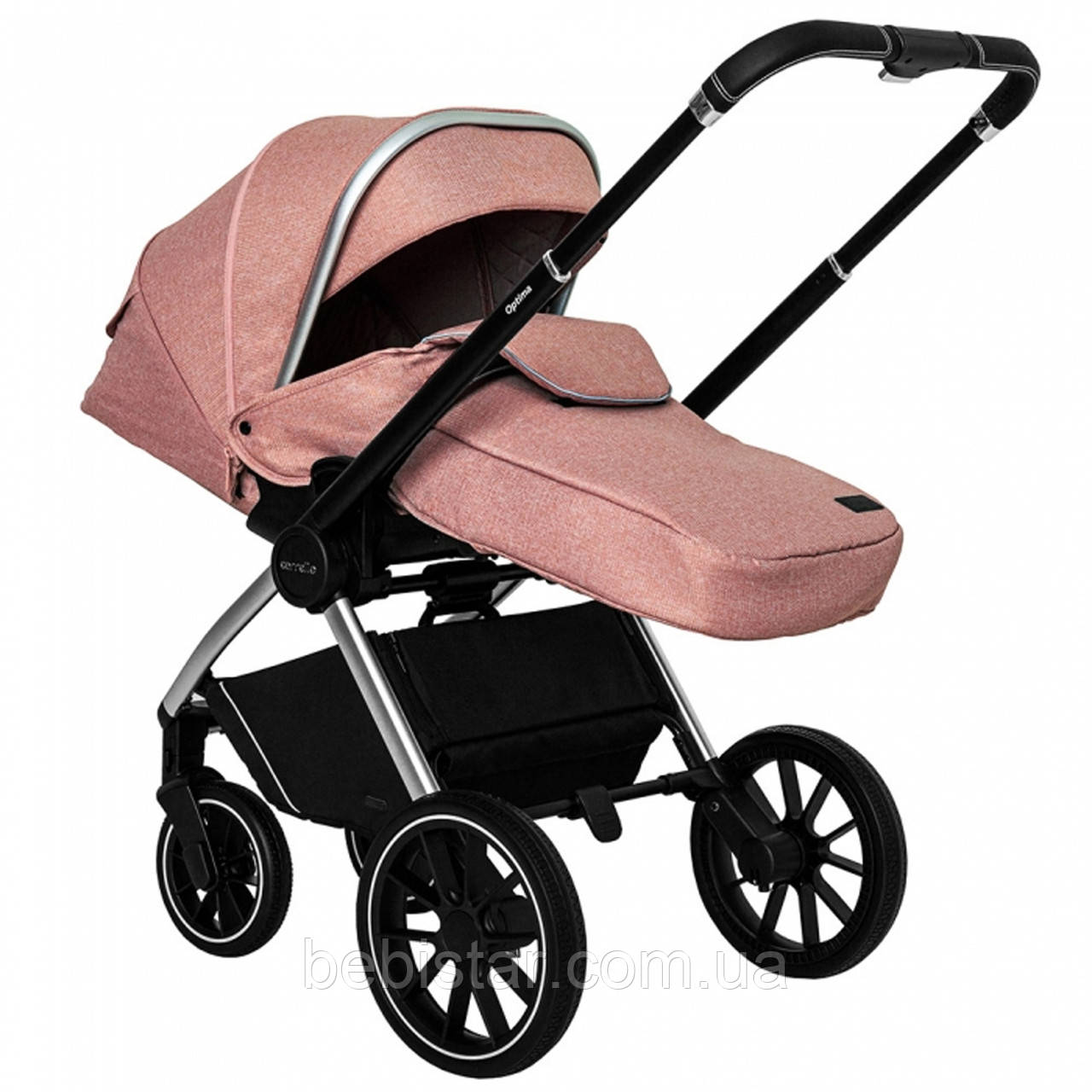 Универсальная коляска розовая Carrello Optima CRL-6504 (3in1) Hot Pink - фото 3 - id-p1341784275