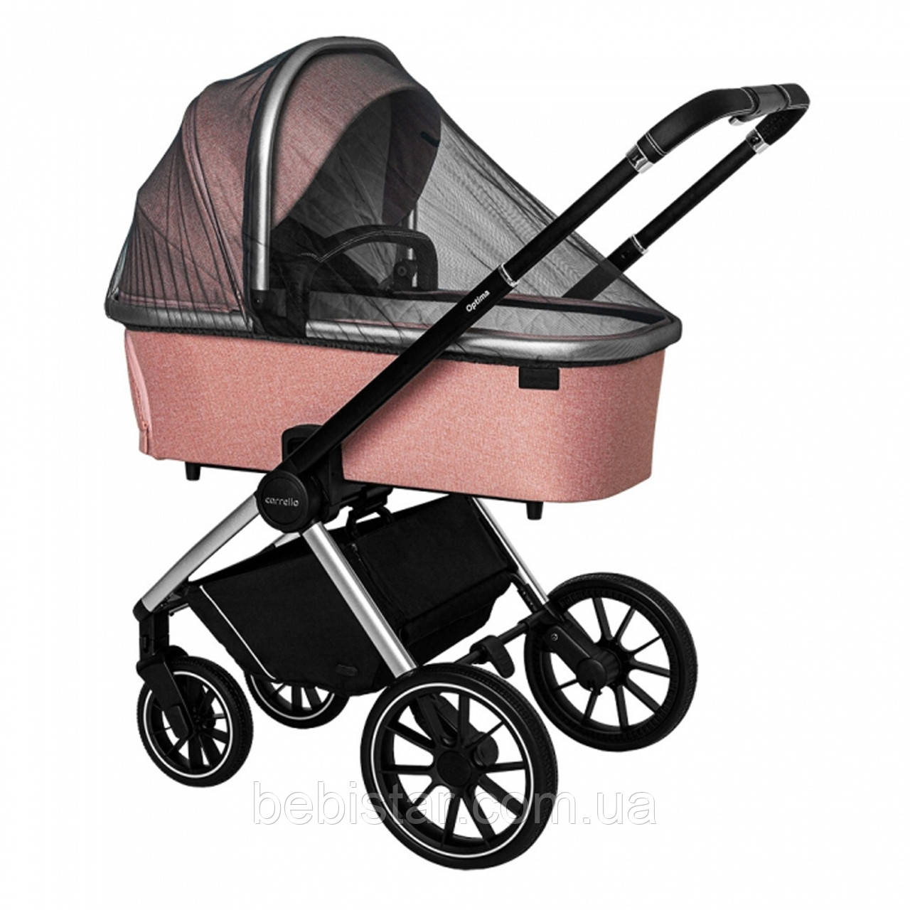 Универсальная коляска розовая Carrello Optima CRL-6504 (3in1) Hot Pink - фото 4 - id-p1341784275