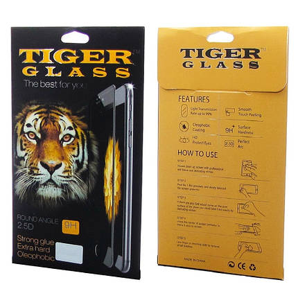 Защитное стекло TigerGlass для Meizu M5 (0.3 мм, 2.5D, Full Screen, белое), фото 2
