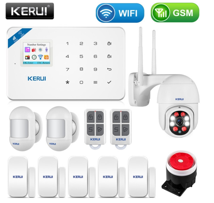 Комплект бездротовий gsm сигналізації Kerui W18 (комплект 14)