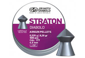 Пули пневматические JSB Diabolo Straton. Кал. 4.53 мм. Вага — 0.53 г 500 шт./пач.