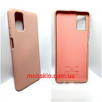 Чехол для Samsung M51 (Soft Silicone Cover) персиковый