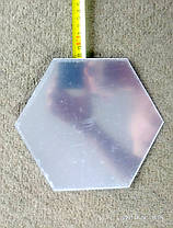 УЦІНКА! Дзеркальні наклейки стільники шестикутні 17 см*20 см*10 см пластикові, 12 шт. набір, фото 4
