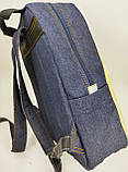 Джинсовий рюкзак ЛЕВ зелений, фото 4