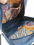 Джинсовий рюкзак Череп із вухами, фото 2