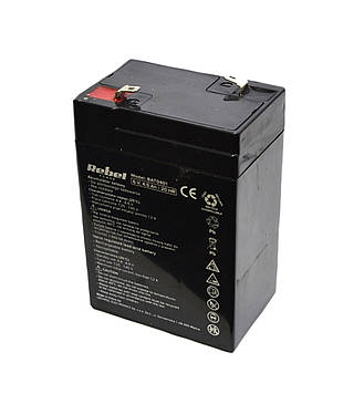 Акумулятор гелевий Rebel 6V 4.5Ah BAT0401 (вироб. 2025.06.17)