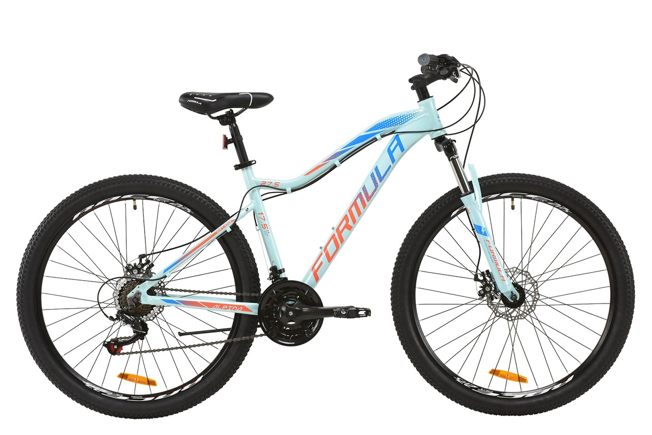 Велосипед AL 27.5" Formula ALPINA AM DD рама-17,5" бірюзово-синій з кораловим