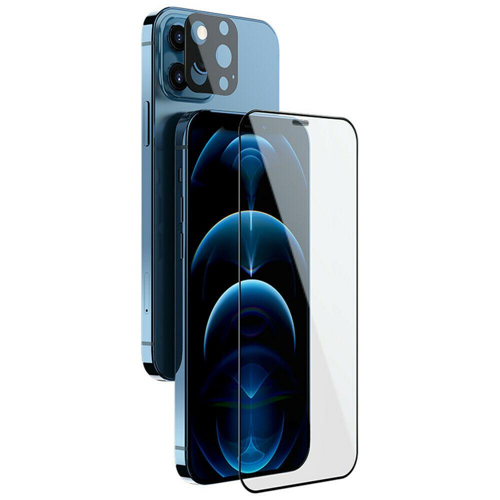 Захисне скло Nillkin для iPhone 12 Pro Max (6.7 ") (2-in-1 HD Full Screen) Tempered Glass + скло на камеру