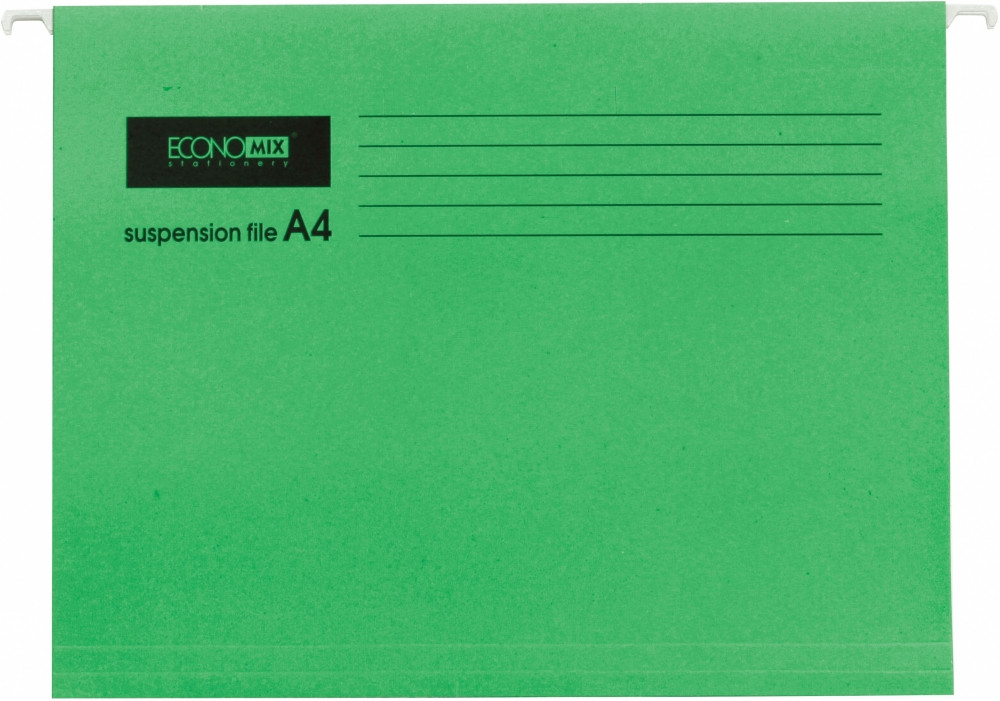 Підвісний файлА4 Economix, А4, картонний E30202-04 зелений
