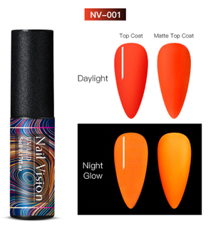 Люмінесцентний УФ гель-лак, 5мл для нігтів Nail Vision", що світиться лак в темряві в ультрафіолеті, фото 2