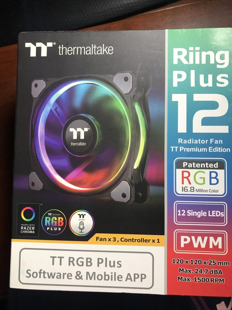 Вентилятори Thermaltake Riing Plus PREMIUM 12 RGB TT (CL-F053-PL12SW-A)
