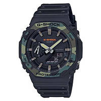 Годинники чоловічі протиударні оригінальні японські Casio G-Shock GA-2100SU-1AER з полімерним ремінцем