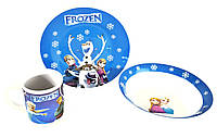 Набор детской посуды керамика Metr+ Холодное сердце Снеговик 3 предмета