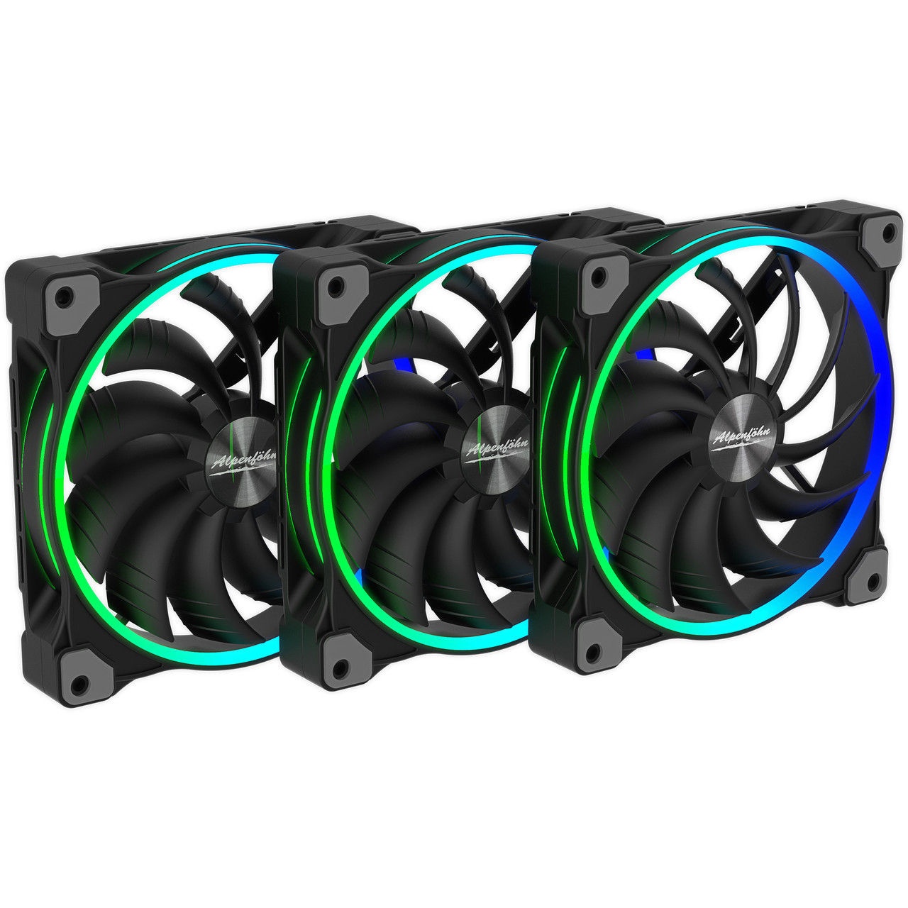 Вентилятори 140 мм Alpenfohn Wing Boost 3 ARGB ​​PWM, фото 1