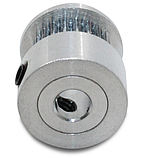 Ролик шків 20 зубів для ременя GT2 6 мм на вал 6,35 мм (для ЧПК 3D), фото 3